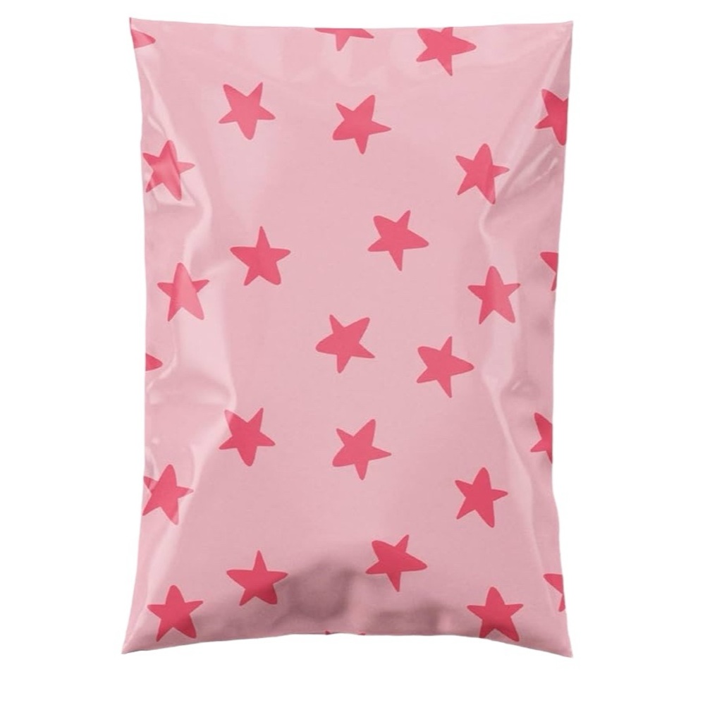 Pretty Package Seeing Stars Pink 6x9 Poly Mailers -‎ Pack of 25